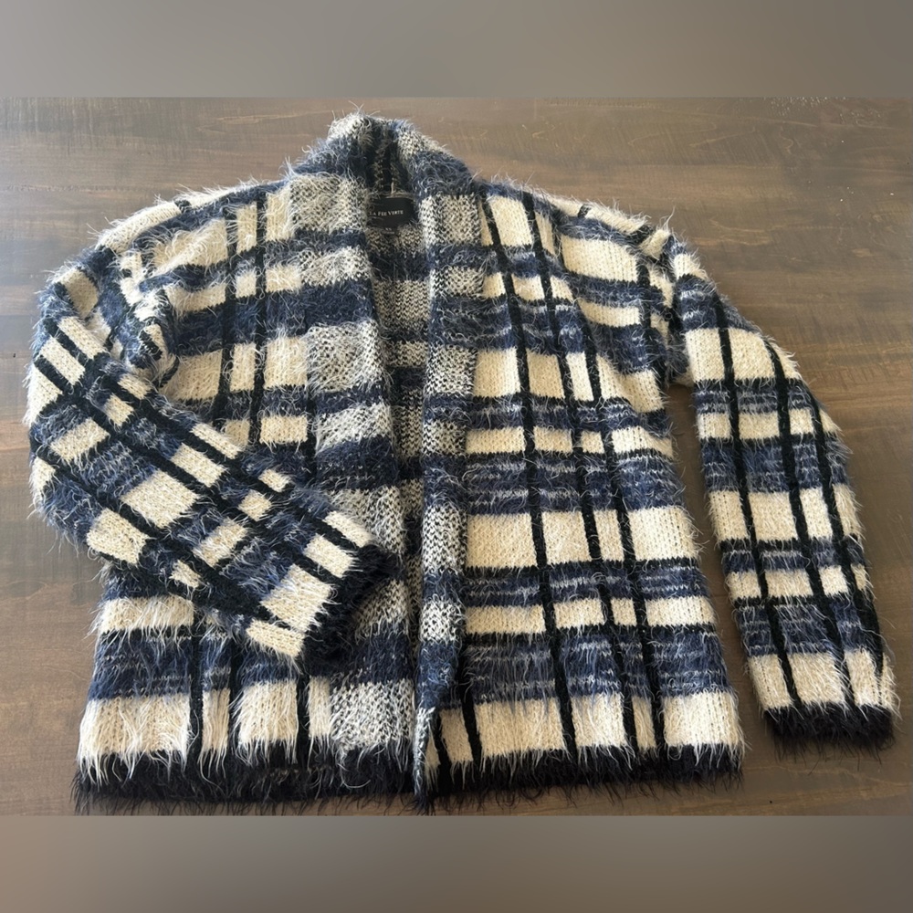 La Fee Verte by Anthropologie Plaid Women's Cardigan